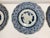 Ceramic Antique Blue and White Plates - Collection of 12 - 7" X 7" Round - Scalloped Edge - End Edo or Beginning Meiji For Sale - Image 7 of 18