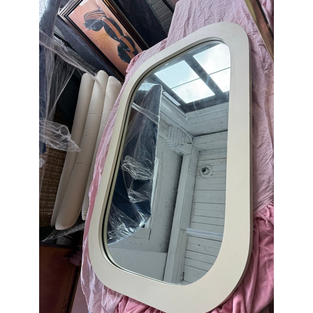 Wood 1980 Laminate Waterfall Vanity Set For Sale - Image 7 of 8