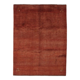 Vintage Hand-Knotted Persian Gabbeh Rug 7'8" X 10'3" For Sale