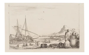 Stefano Della Bella - Harbor - Etching - 17th-Century