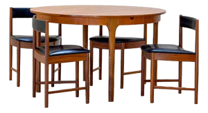 Dunvegan Teak Dining Set by Tom Robertson for McIntosh, Set of 5