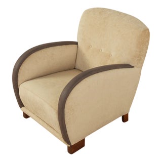 Vintage Art Deco German Lounge Chair, 1930s For Sale