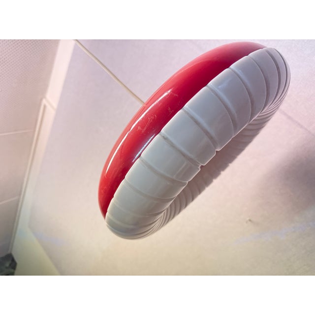1960s Red Siform UFO Pendant from Siemens, 1960s For Sale - Image 5 of 18