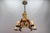Antique Carved Wooden Four-Light Chandelier, 1890s For Sale - Image 6 of 18