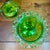 Glass Colony Harvest Carnival Green Glass Footed Candy Dish & Lid For Sale - Image 7 of 8