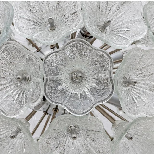 Sputnik Murano Glass Flowers Chandelier by Paolo Venini for Veart, 1960s For Sale - Image 6 of 7