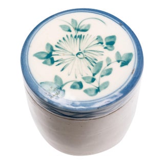 Antique Chinese Blue & White Tea Leaf Jar For Sale