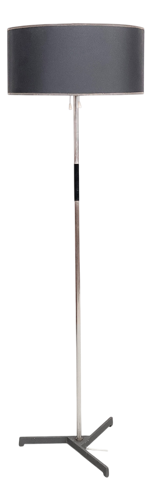 Vintage Metal Floor Lamp with Star Base, 1960s