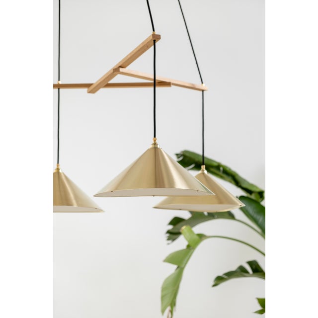 Contemporary Emily II Pendant in Metallic Tones from Moss Objects For Sale - Image 3 of 9