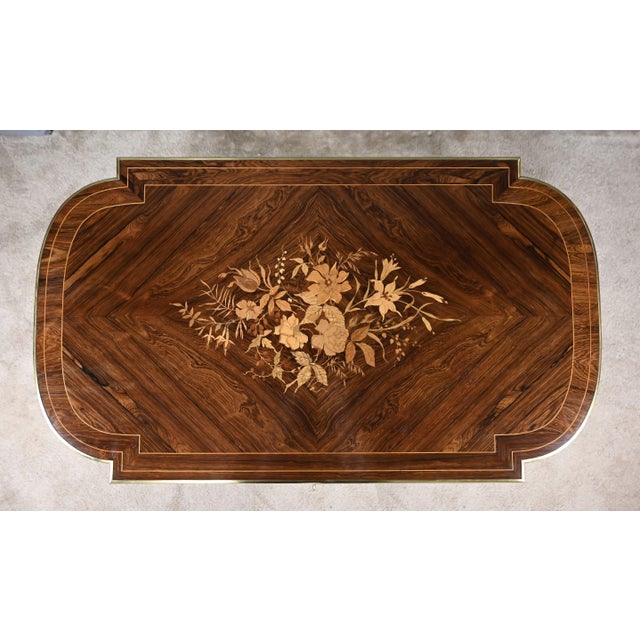 Napoleon III Center Table in Veneer, Second Half of the 19th Century For Sale - Image 6 of 18