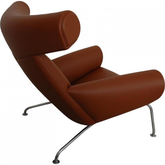 Ox Chair in Walnut Nevada Anilin Leather from Hans Wegner, 1980s For Sale - Image 4 of 14