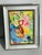 Abstract Lemon Yellow Abstract Mini Painting by Elia Framed For Sale - Image 3 of 6
