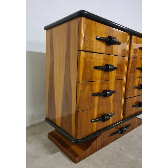 Black Art Deco Dresser, 1940s For Sale - Image 8 of 18