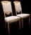 Late 19th Century Pair of Late 19th Century Neoclassical Directoire-Style Walnut Side Chairs With Rosette Mounts For Sale - Image 5 of 8
