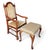 Wood Vintage Carved Oak Armchair & Matching Ottoman Set For Sale - Image 7 of 12