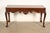 English Baker Furniture Georgian Carved Mahogany Console or Sofa Table, Newly Refinished For Sale - Image 3 of 15