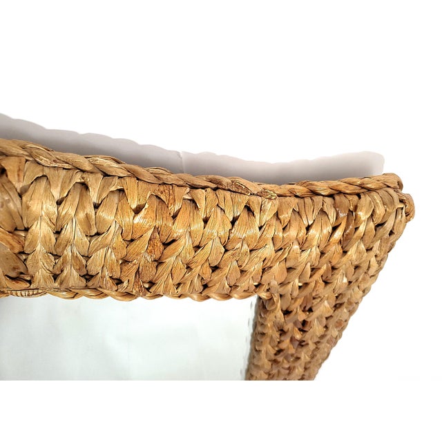 Tan Ralph Lauren Style Wall Mirror For Sale - Image 8 of 10