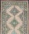 Turkish Oushak Runner With Medallion Design in Dark Blue, Blush, Aqua and Green For Sale - Image 4 of 12