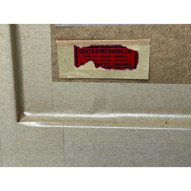 Signed Mid-Century British Surrealist Watercolour Death of Cleopatra Framed For Sale - Image 12 of 12