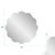 White Kushi Round Scalloped Edge Mirror in Glossy White For Sale - Image 8 of 9