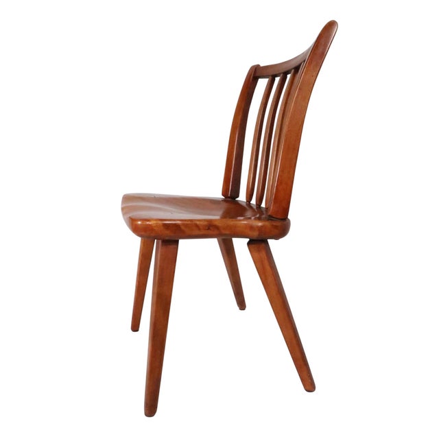 Mid 20th Century Set of Eight Cushman Colonial Maple Dining Chairs For Sale In New York - Image 6 of 15