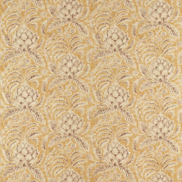 Zoffany Pina de Indes Fabric in Tigers Eye For Sale
