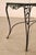 Mid 20th Century Vintage Glass Top Wrought Iron Patio Table For Sale - Image 5 of 18