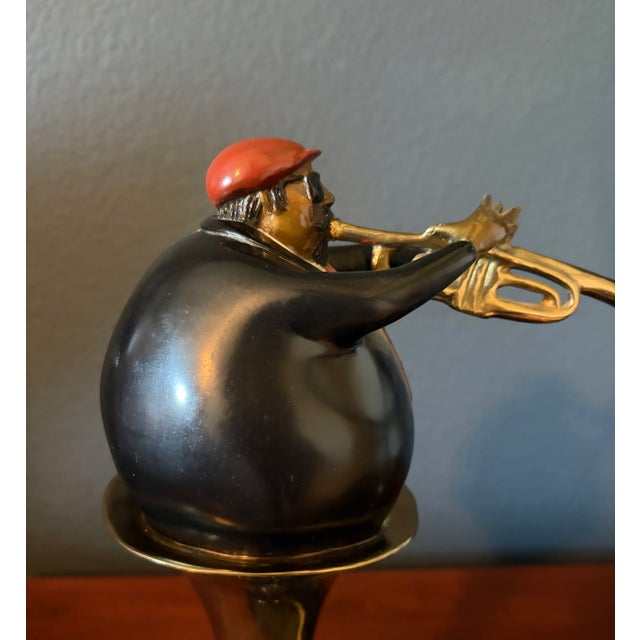 1980s 1980s Bronze Sculpture by Paul Wegner Entitled "Swingin Blowing Playin" For Sale - Image 5 of 16