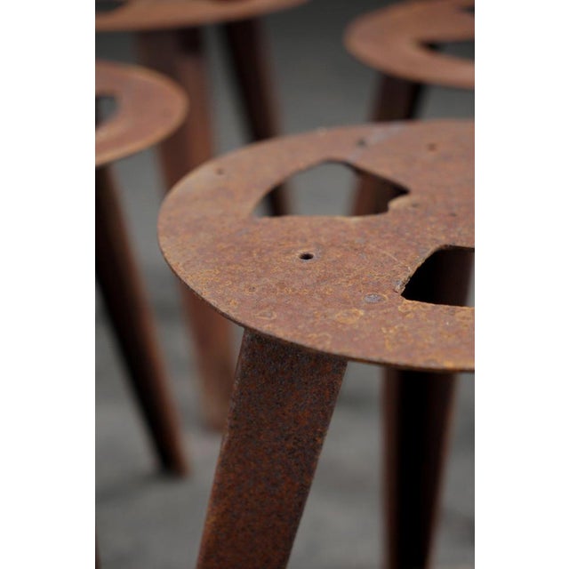 Industrial Stool in Wood For Sale - Image 10 of 15