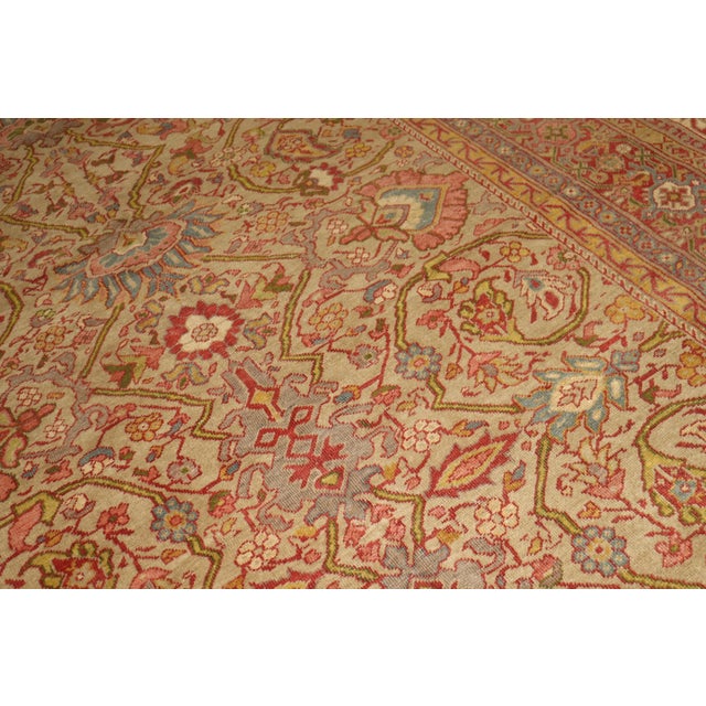 Textile Large Antique Mahal Rug - 8'4" x 16'3" For Sale - Image 7 of 14