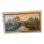 Vintage Mid-Century Landscape Oil Painting on Board, Signed “C. Fai” – Framed River Scene, 1950s–1960s [Sr] For Sale