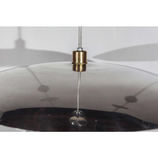 Lightolier 1950s Mid-Century Aluminum Pendant by Lightolier For Sale - Image 4 of 10