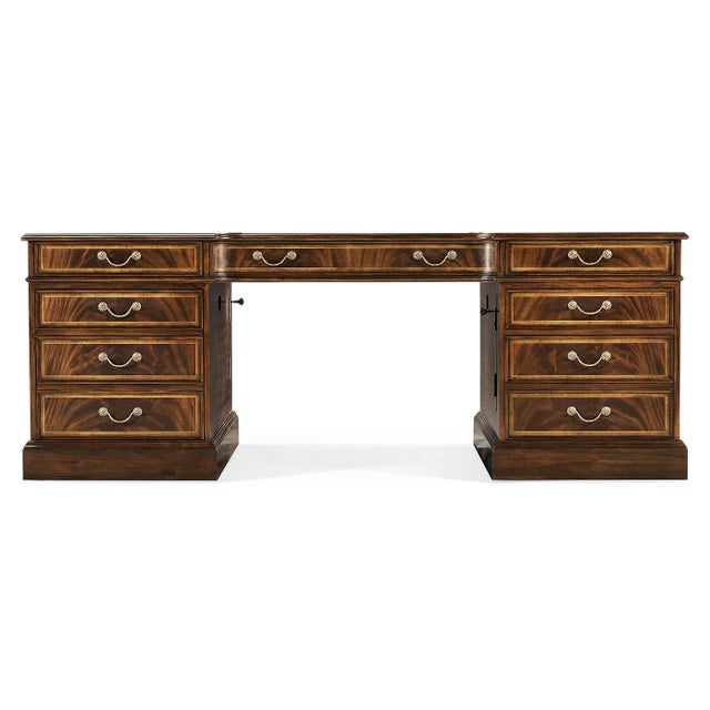 The Georgian Partners Desk takes inspiration from late 18th- and early 19th-century English design, especially the George...