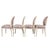 1980s French Style Shabby Chic Dining Chairs Floral Upholstery Distressed Crackle Finish - Set of 4 For Sale - Image 14 of 18
