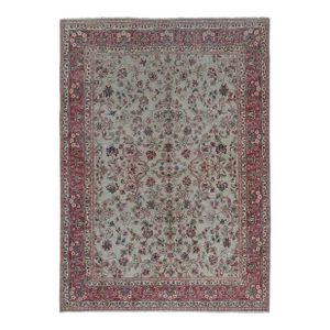 Early 20th Century Floral Turkish Rug 6'11'' X 9'7''