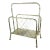 Mid Century Brass Faux Bamboo Traditional Magazine Rack For Sale