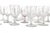 Fantastic set of 14 mismatched clear water or wine goblets by various makers. Great for weddings, special gatherings or...