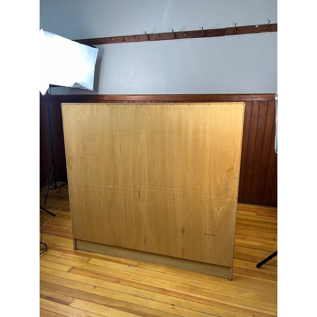 1960s Mid Century Danish Teak Armoire Highboy Dresser For Sale - Image 5 of 10