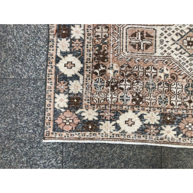 Tribal 1960s Vintage Oushak Tribal Bohemian Area Rug- 4′ × 7′1″ For Sale - Image 3 of 11