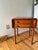 Antique English Hand-Constructed Cherry Drop Leaf Side/Work Table With Bobbin Legs For Sale - Image 4 of 15