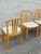 Set of 4 Late 20th Century Postmodern Light Oak Dining Chairs With Upholstered Seats For Sale In Philadelphia - Image 6 of 12