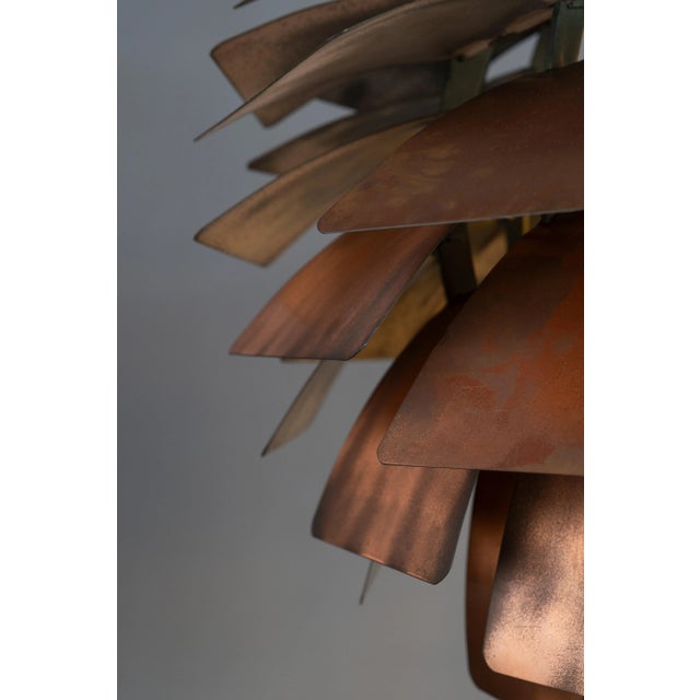 Large Copper Artichoke Light by Poul Henningsen for Louis Poulsen, 1950s For Sale - Image 10 of 11