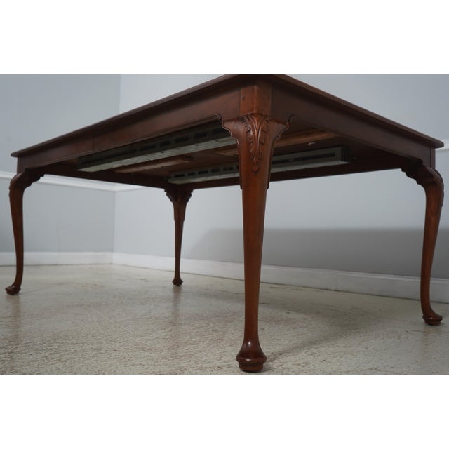 Brown Stickley George III Style Mahogany Inlaid Dining Table For Sale - Image 8 of 18