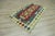 1970s Boho Style Turkish Vintage Hand Knotted Geometric Design Oushak Kilim Rug For Sale - Image 4 of 10