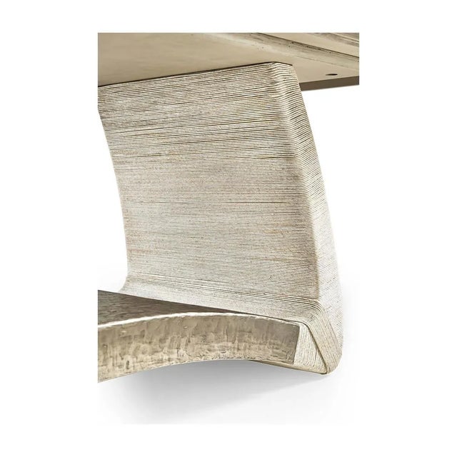 Tan Modern Danish Cord Dining Table For Sale - Image 8 of 12