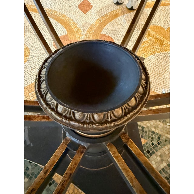 Black Niermann Weeks Neoclassical Center Table For Sale - Image 8 of 15