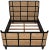 Noir NOIR Curved Porto Eastern King Bed with Caning in Hand Rubbed Black For Sale - Image 4 of 9