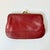 Coach 1996 Vintage Boho Chic Coach Red Leather Coin Purse Wallet, 2 Compartments. For Sale - Image 4 of 8