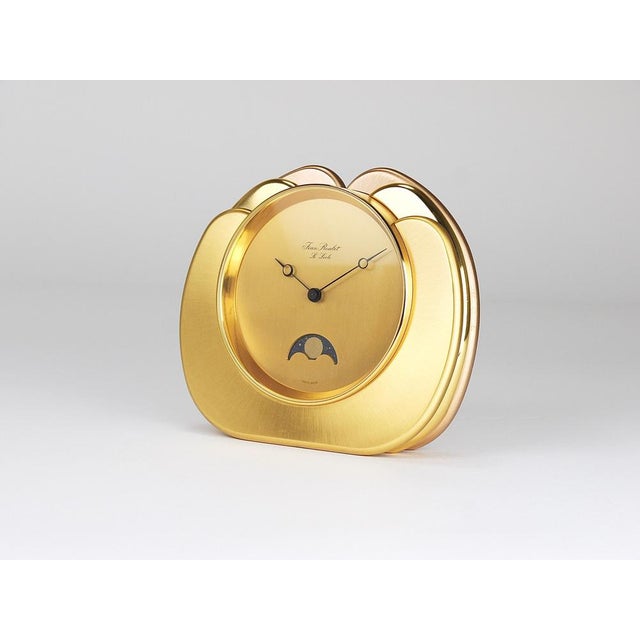 Blue Vintage Swiss Table Clock by Jean Roulet for Aeg, 1980s For Sale - Image 8 of 18
