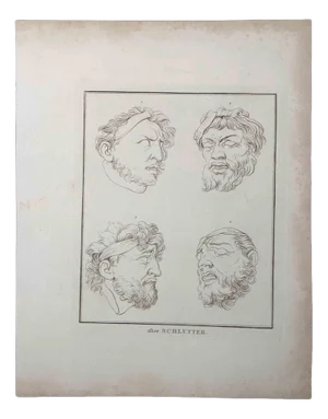 Portrait of Men, Original Etching, 1810